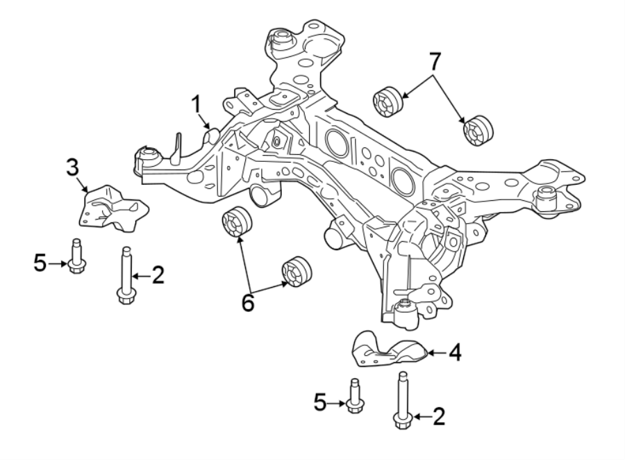 Diagram REAR SUSPENSION. SUSPENSION MOUNTING. for your 2017 Ford F-150 3.5L EcoBoost V6 A/T RWD SSV Crew Cab Pickup Fleetside 