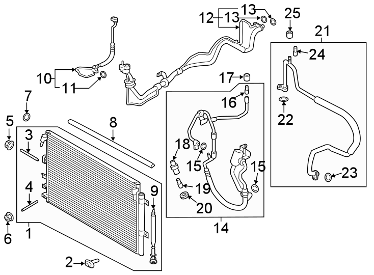 AIR CONDITIONER & HEATER. COMPRESSOR & LINES. Diagram