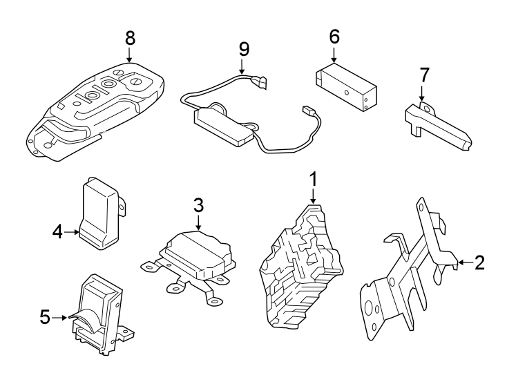 Diagram ELECTRICAL COMPONENTS. for your 2013 Ford Edge   