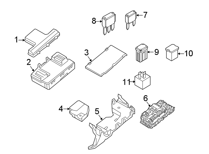 Diagram FUSE & RELAY. for your Ford Bronco  