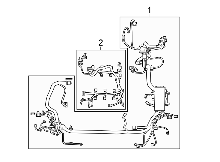Diagram WIRING HARNESS. for your 2000 Ford Expedition 4.6L Triton (Windsor) V8 A/T RWD XLT Sport Utility 