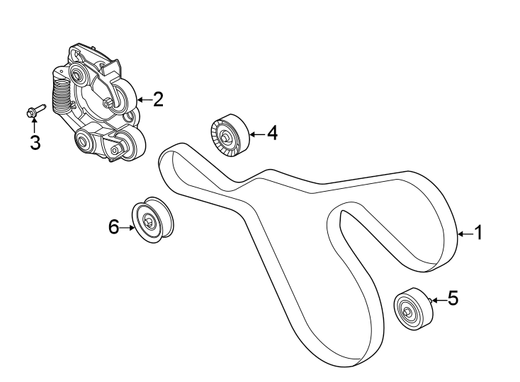 Diagram BELTS & PULLEYS. for your 1999 Ford F-350 Super Duty  Lariat Extended Cab Pickup Fleetside 