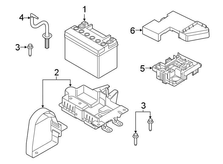 Diagram BATTERY. for your 2016 Lincoln MKZ Black Label Sedan  