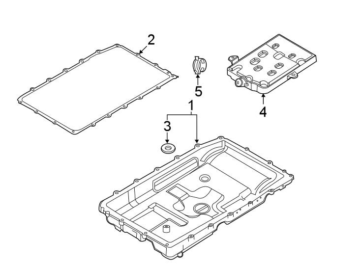 Diagram TRANSMISSION COMPONENTS. for your 2015 Lincoln MKZ Base Sedan  