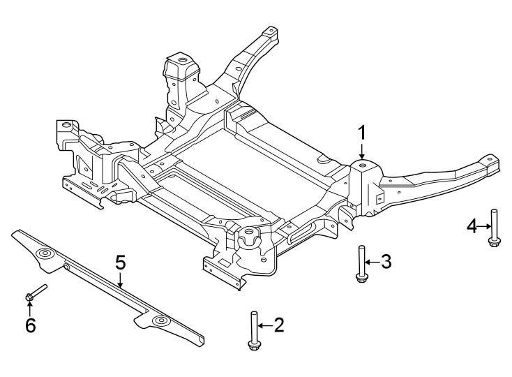 Diagram Front suspension. Suspension mounting. for your 2014 Lincoln MKZ   