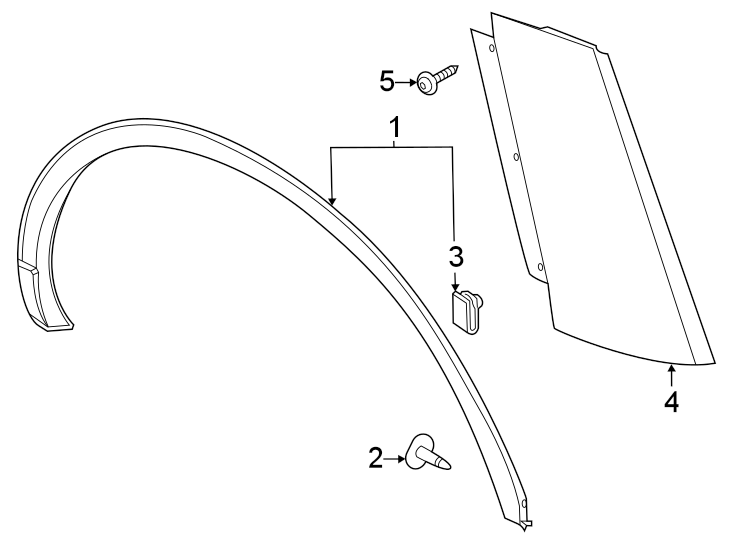 Diagram Quarter panel. Exterior trim. for your 2016 Ford Transit-350 HD 3.7L V6 LPG A/T Base Extended Cargo Van 