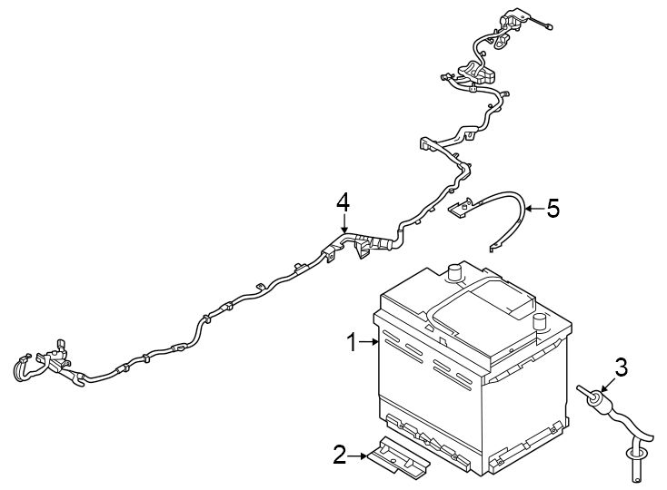 Diagram Battery. for your 2016 Lincoln MKZ Base Sedan  