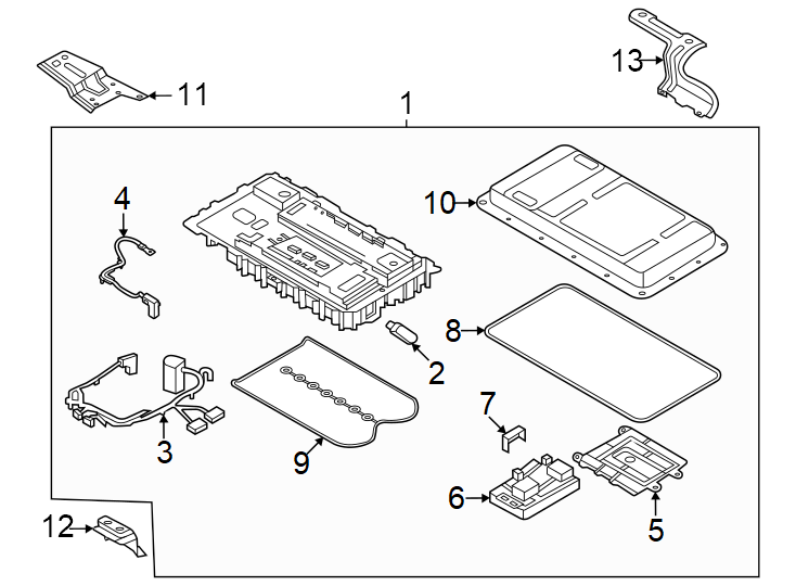 Diagram Battery. for your 2019 Ford Escape   