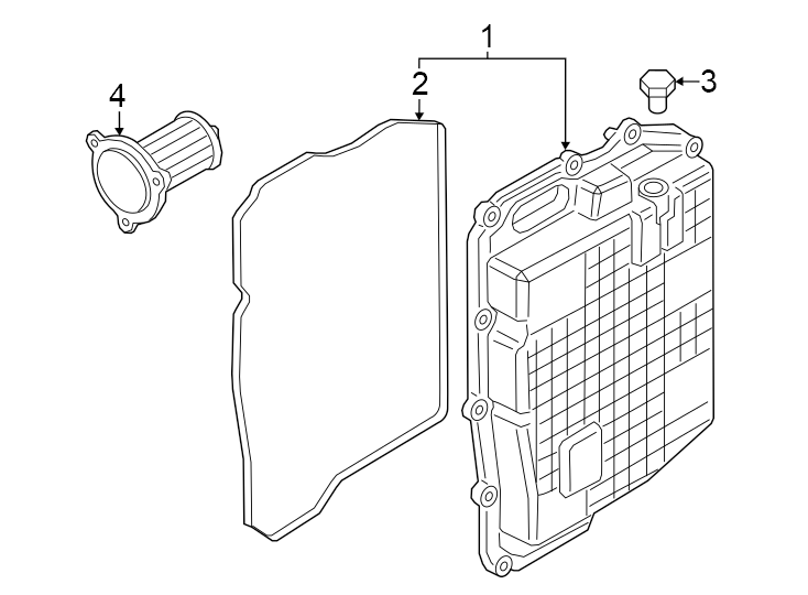 Diagram Engine / transaxle. Transaxle parts. for your 2021 Ford Bronco Sport  Big Bend Sport Utility 