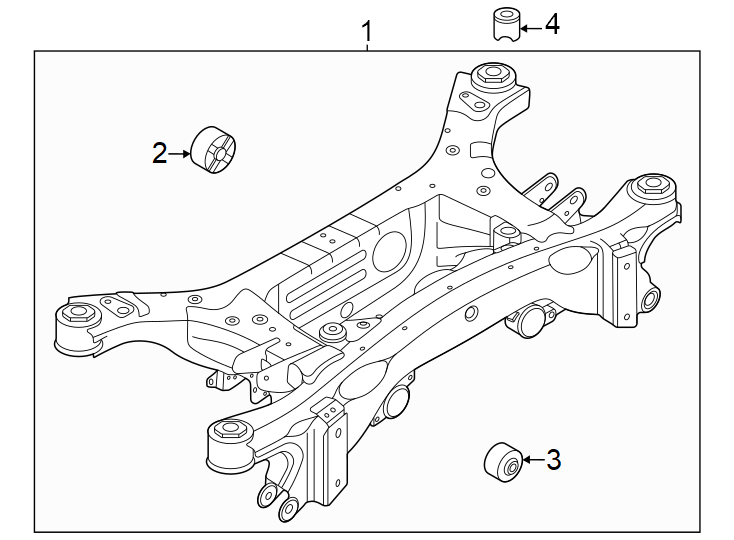 Diagram Rear suspension. Suspension mounting. for your 2016 Ford F-150  Lariat Extended Cab Pickup Fleetside 