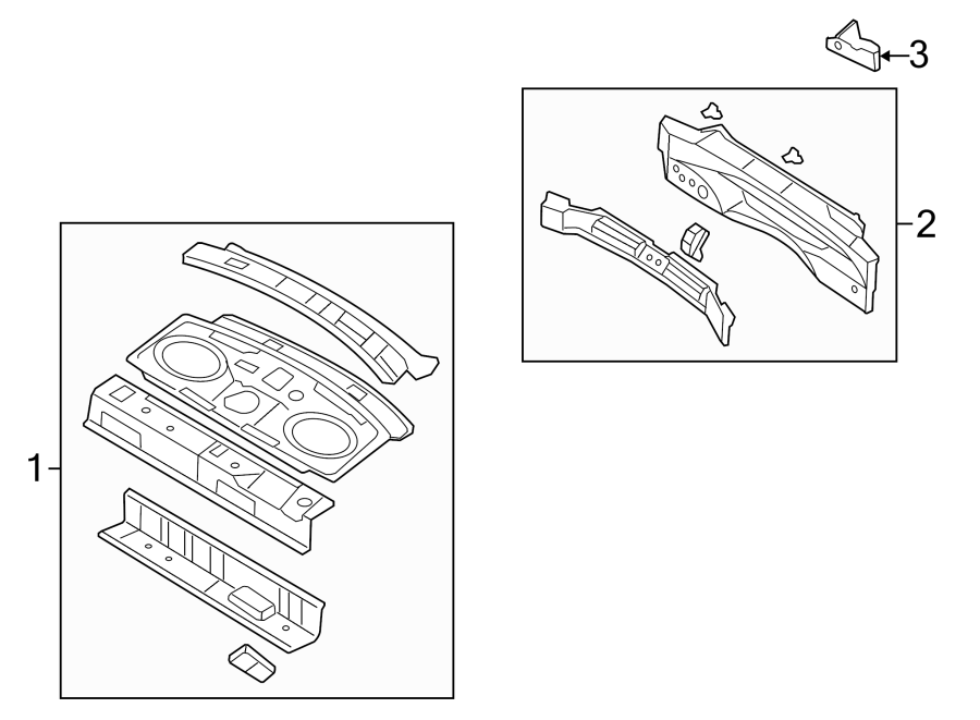 Diagram REAR BODY & FLOOR. for your Mercury Milan  