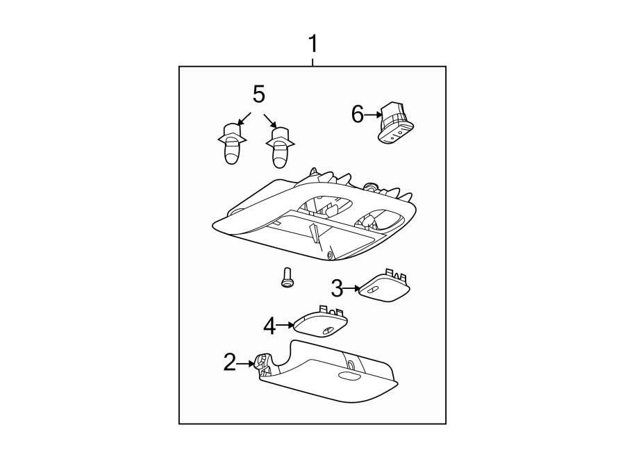 Diagram OVERHEAD CONSOLE. for your 2017 Lincoln MKX  Reserve Sport Utility 
