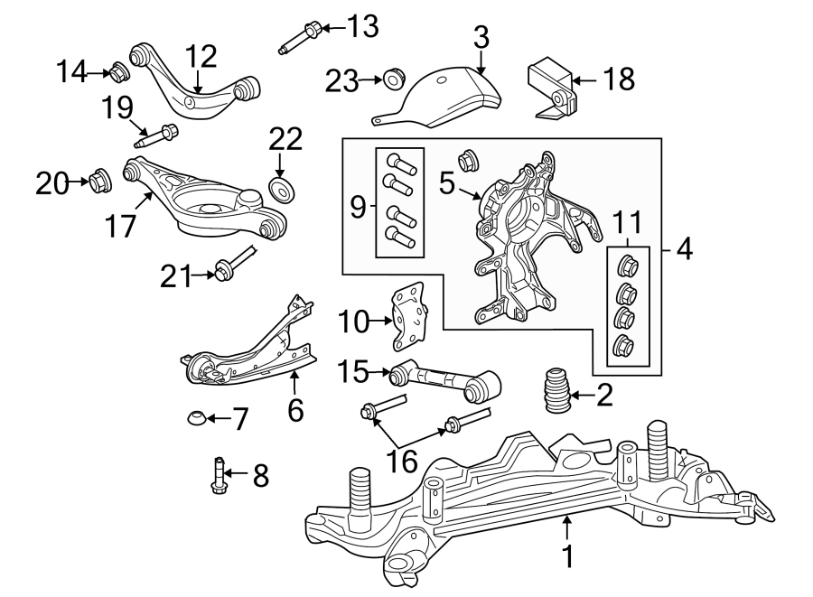 Diagram REAR SUSPENSION. SUSPENSION COMPONENTS. for your 2016 Ford F-150 2.7L EcoBoost V6 A/T RWD XL Standard Cab Pickup Fleetside 