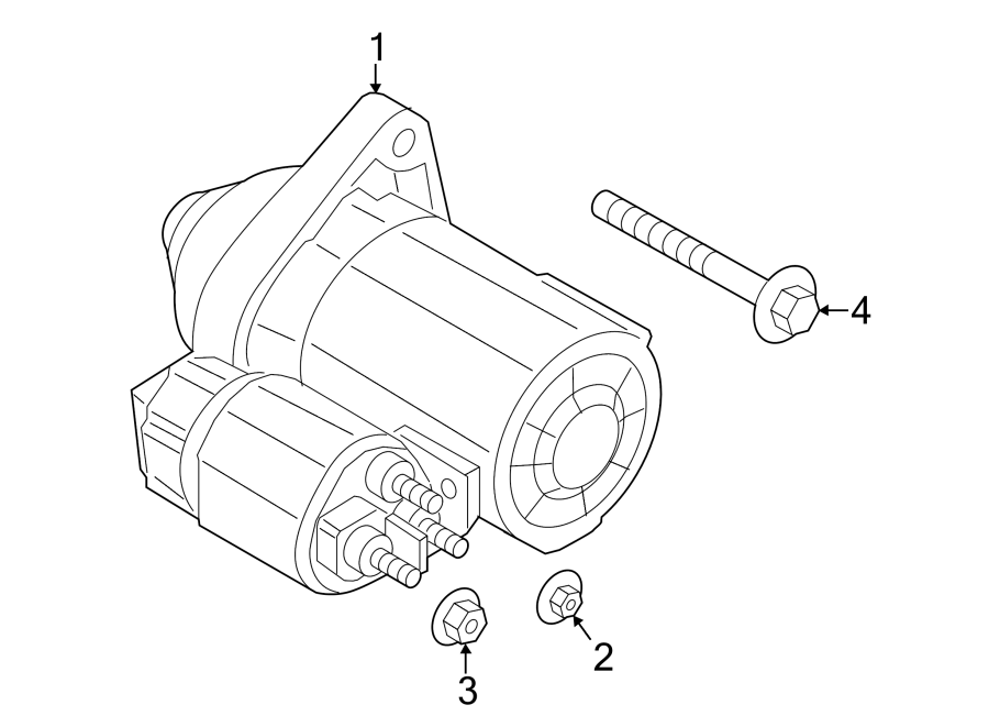 Diagram STARTER. for your 2010 Ford E-150 5.4L Triton V8 FLEX A/T XLT Standard Passenger Van 