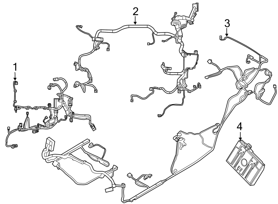 Diagram WIRING HARNESS. for your 2016 Ford Escape   