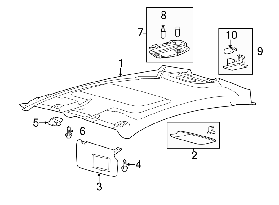 INTERIOR TRIM. Diagram