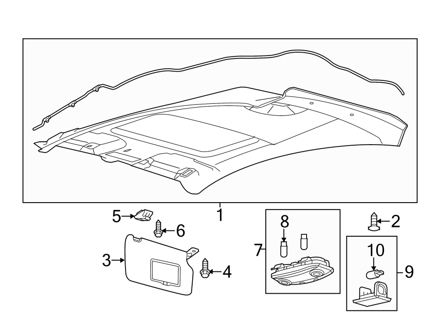 INTERIOR TRIM. Diagram