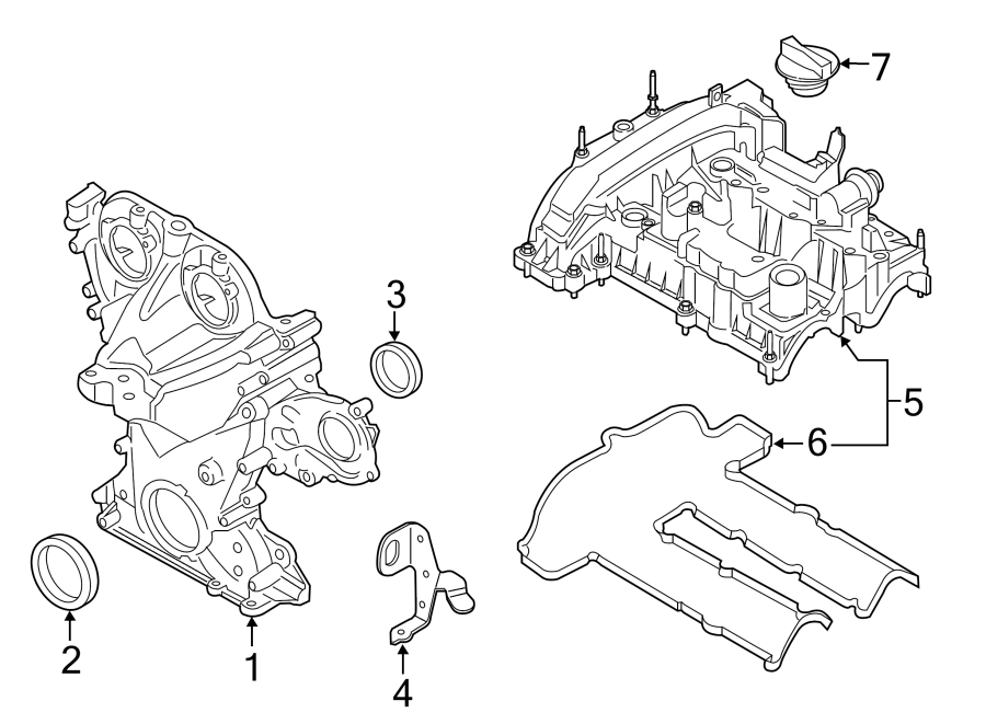 CM5Z8255B Ford Engine Timing Cover Gasket. 1.0 LITER Lakeland Ford