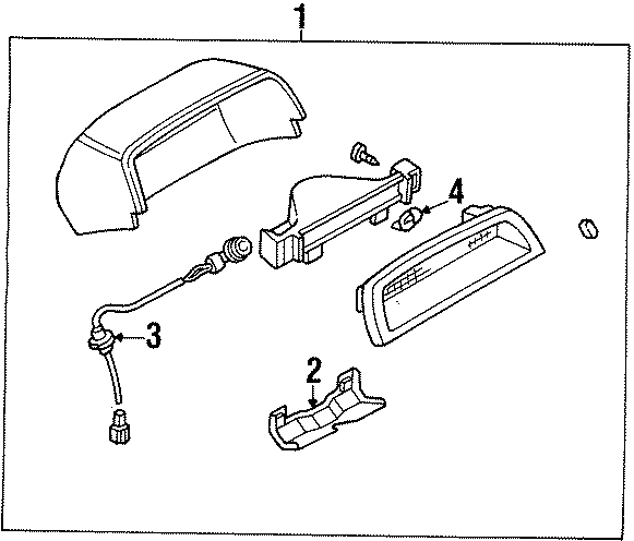 Diagram REAR LAMPS. HIGH MOUNTED STOP LAMP. for your 2015 Ford F-150   