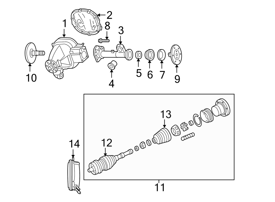 Diagram FRONT SUSPENSION. CARRIER & FRONT AXLES. for your 2016 Lincoln MKZ Hybrid Sedan  