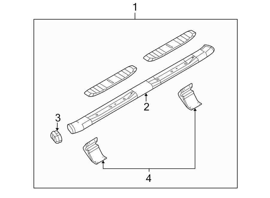 Diagram CAB. RUNNING BOARD. for your 2006 Ford F-250 Super Duty   