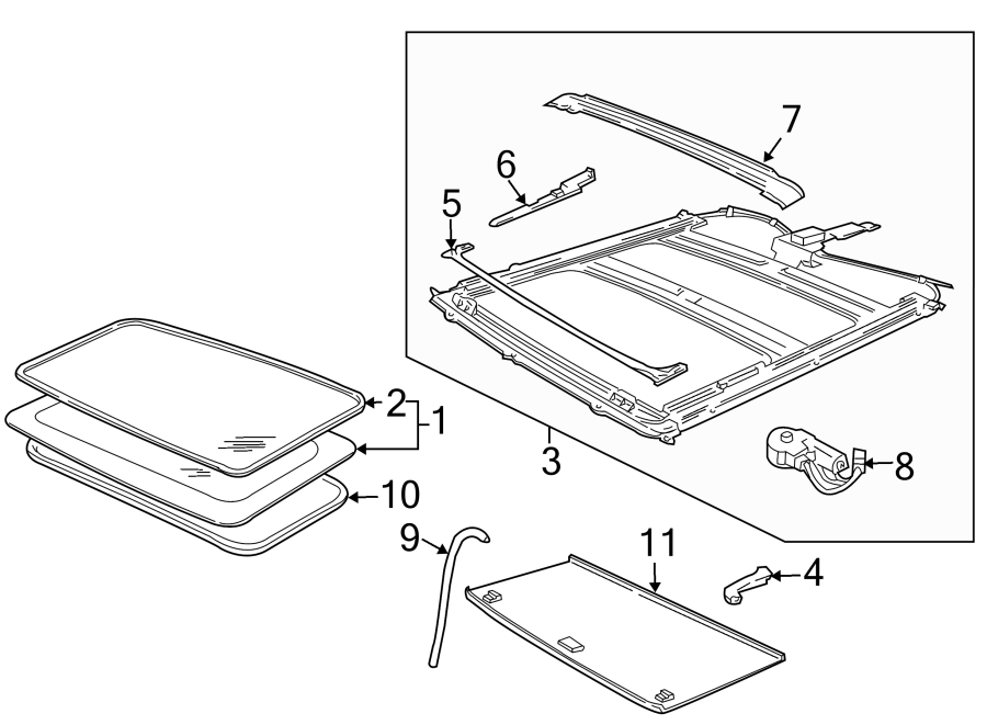 Diagram CAB. SUNROOF. for your Ford F-150 Heritage  