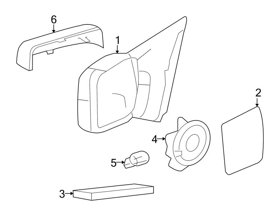 FRONT DOOR. OUTSIDE MIRRORS. Diagram