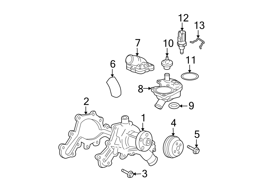 WATER PUMP. Diagram