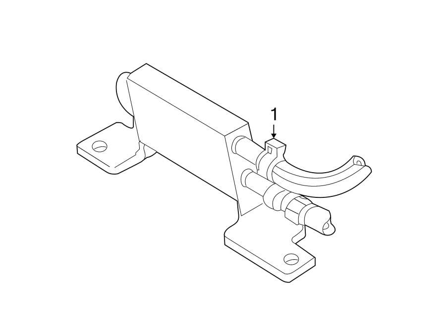 Diagram POWER STEERING OIL COOLER. for your Mercury Mountaineer  