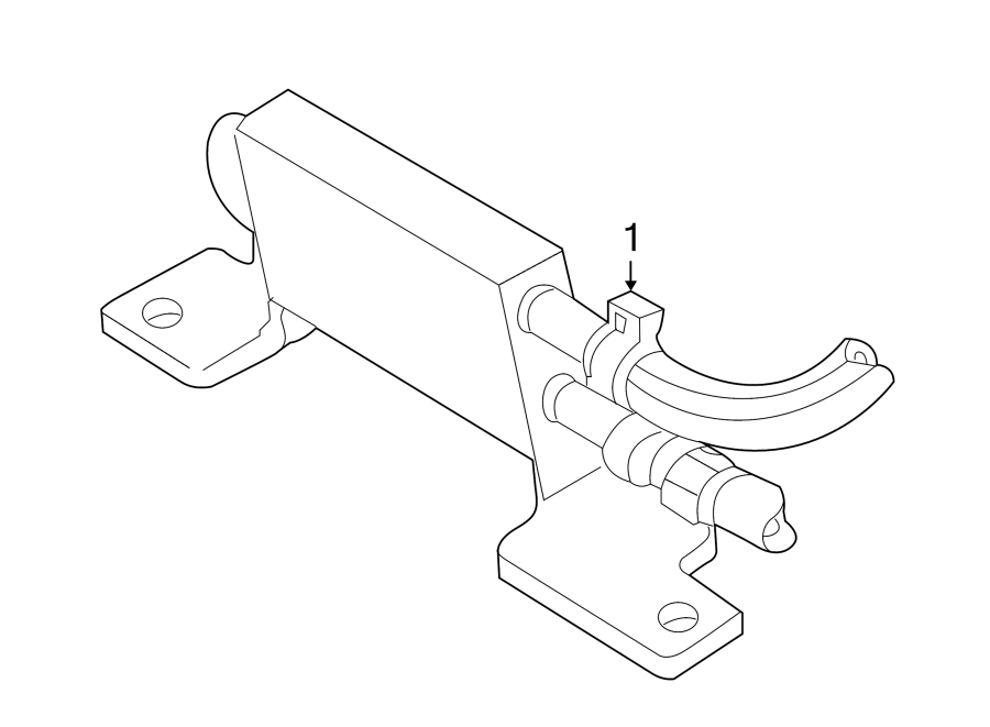 Diagram POWER STEERING OIL COOLER. for your Mercury Mountaineer  