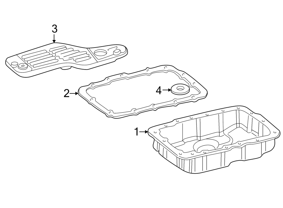 Diagram TRANSMISSION COMPONENTS. for your 2014 Ford F-150 6.2L V8 A/T 4WD FX4 Crew Cab Pickup Fleetside 