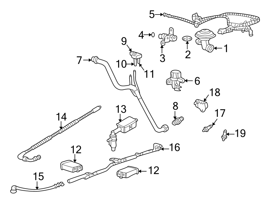 Diagram EMISSION SYSTEM. EMISSION COMPONENTS. for your 2009 Lincoln MKZ   