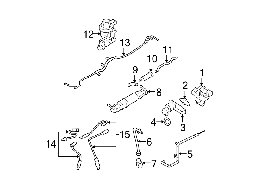 Diagram EMISSION SYSTEM. EMISSION COMPONENTS. for your 2005 Ford Expedition   