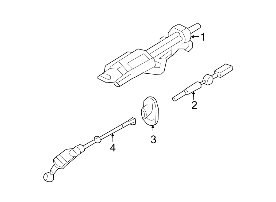 Diagram STEERING COLUMN ASSEMBLY. for your Mercury Mountaineer  