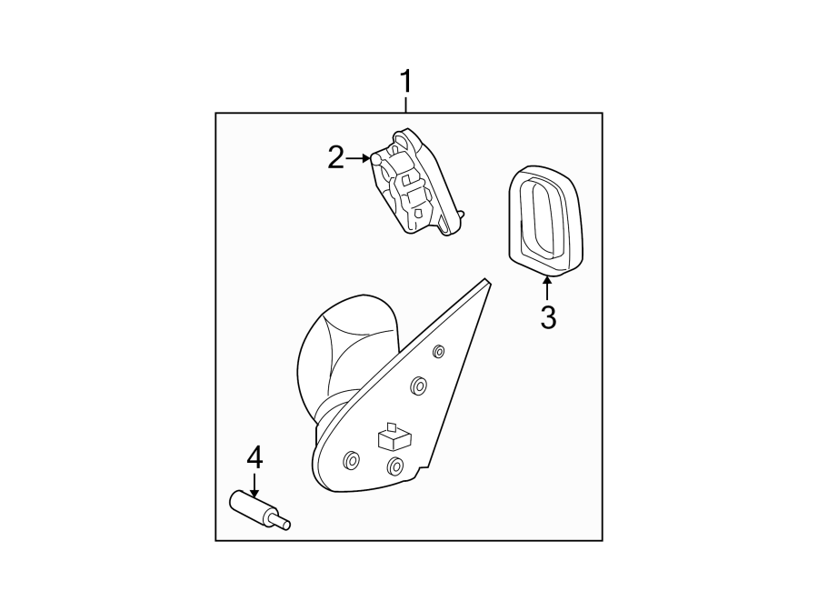FRONT DOOR. OUTSIDE MIRRORS. Diagram