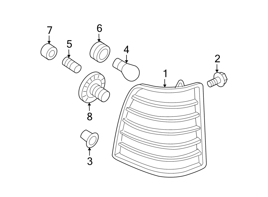 Diagram REAR LAMPS. COMBINATION LAMPS. for your 2005 Ford F-150   