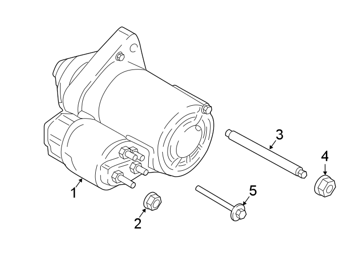 Diagram STARTER. for your 2010 Ford E-150 5.4L Triton V8 FLEX A/T XLT Standard Passenger Van 