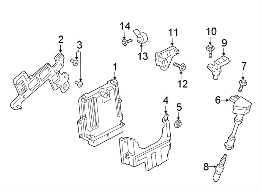 Diagram IGNITION SYSTEM. for your 1994 Ford F-150   