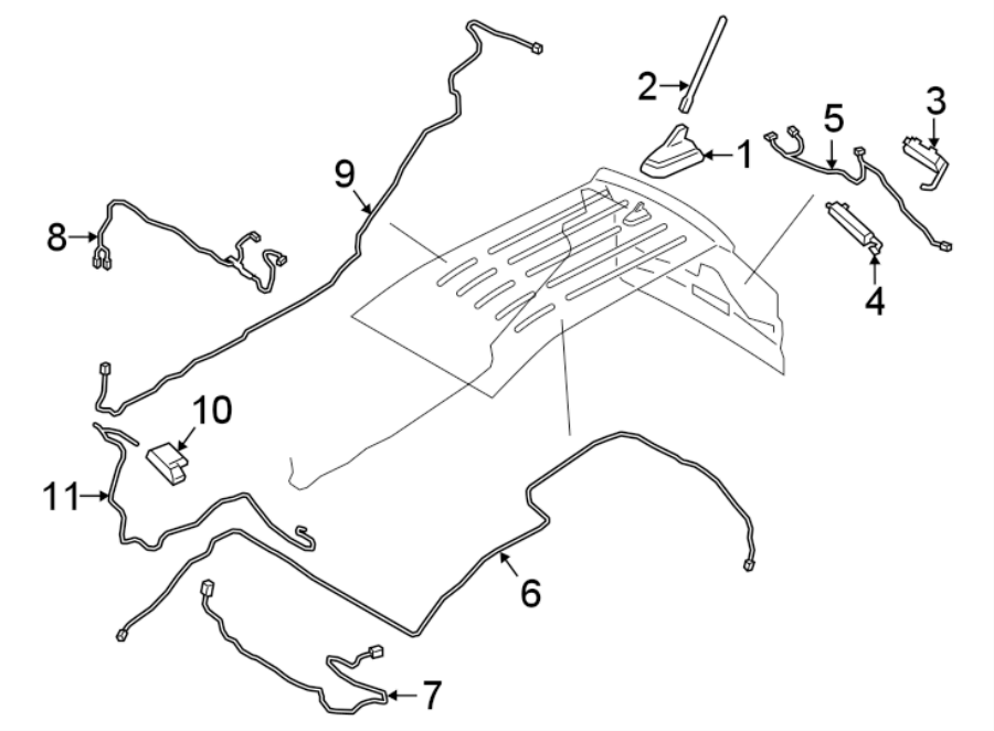 Diagram ANTENNA. for your 2020 Ford EcoSport   