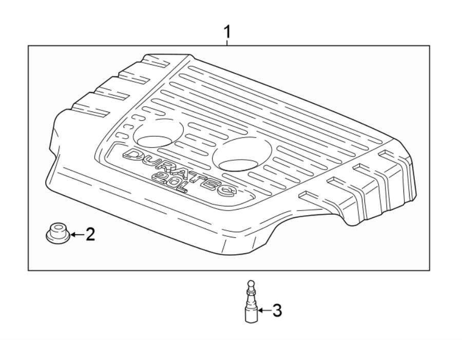 Diagram ENGINE / TRANSAXLE. ENGINE APPEARANCE COVER. for your 2011 Lincoln MKZ   