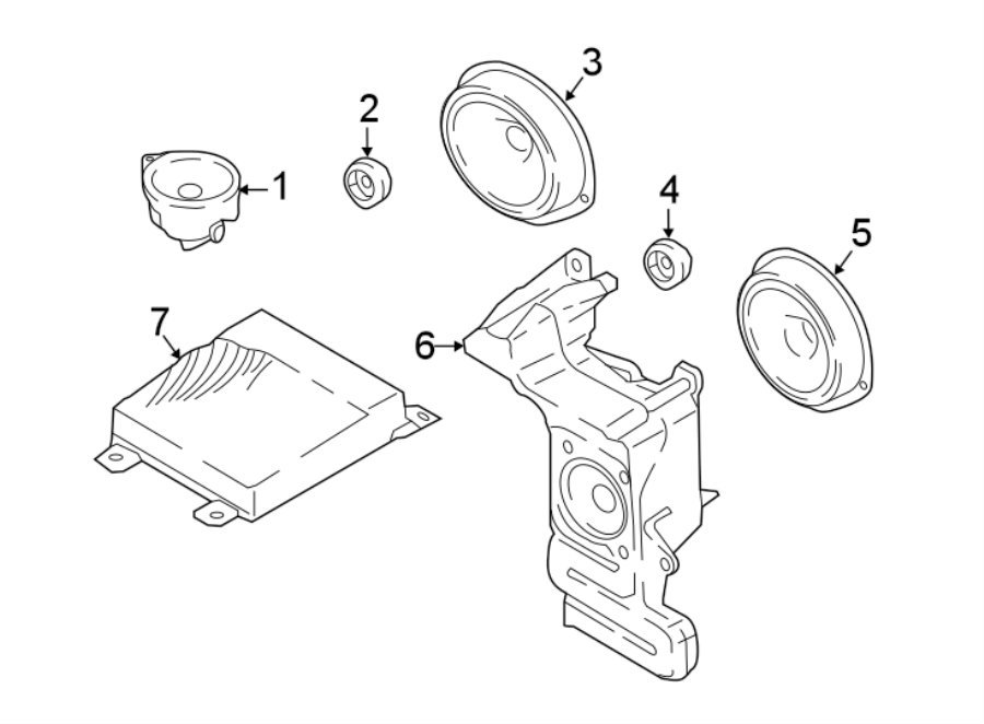 Diagram INSTRUMENT PANEL. SOUND SYSTEM. for your 2001 Ford F-150   
