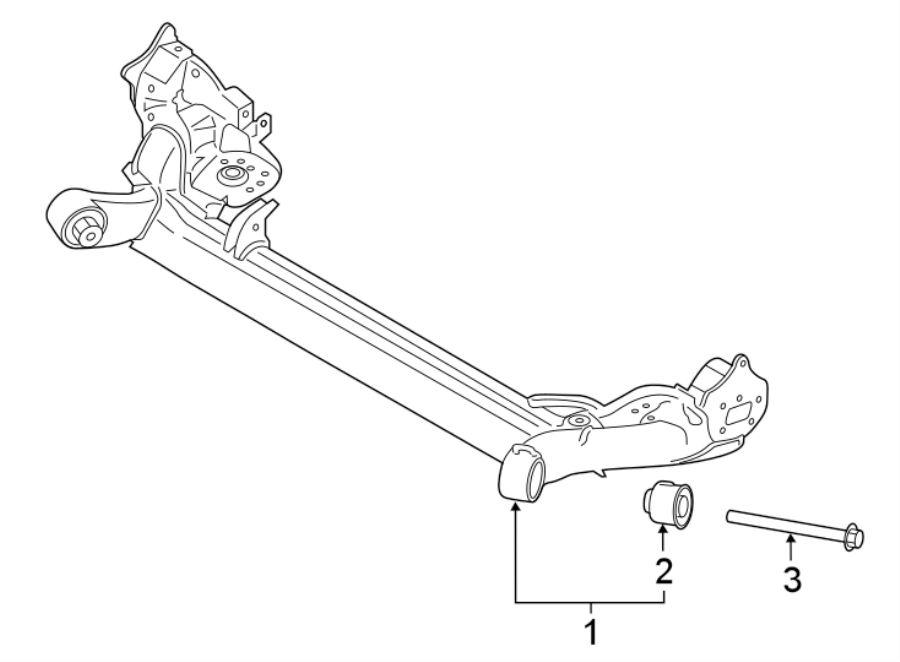 Diagram REAR SUSPENSION. SUSPENSION COMPONENTS. for your 2021 Ford Mustang   