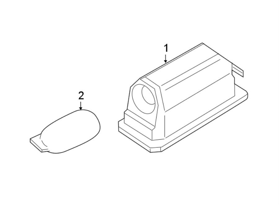 Diagram REAR LAMPS. LICENSE LAMPS. for your 2021 Ford EcoSport   