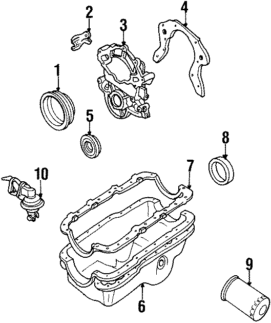 Diagram ENGINE PARTS. for your Mercury Mountaineer  