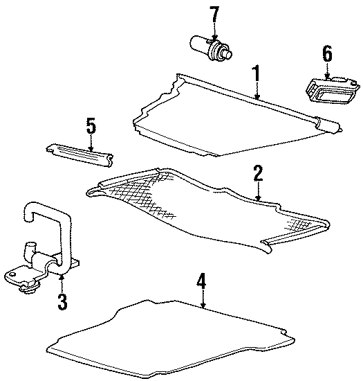 Diagram REAR BODY & FLOOR. INTERIOR TRIM. for your 2006 Ford F-150 4.2L Triton V6 A/T 4WD STX Extended Cab Pickup Stepside 