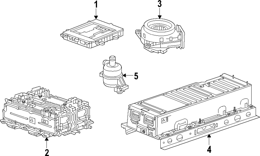 Diagram Hybrid components. Blower motor. Cooling system. for your 2011 Chevrolet Silverado   