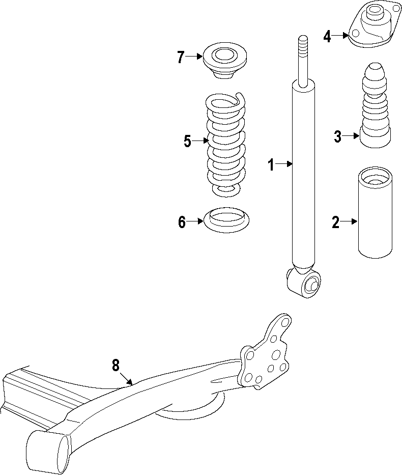 Diagram REAR SUSPENSION. REAR AXLE. SUSPENSION COMPONENTS. for your 2014 GMC Sierra 2500 HD 6.0L Vortec V8 CNG A/T RWD SLT Crew Cab Pickup Fleetside 