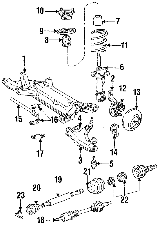 Diagram FRONT SUSPENSION. STEERING GEAR & LINKAGE. for your Chrysler 300M  