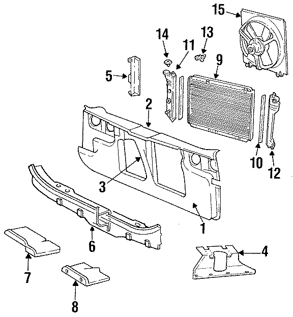 15COOLING FAN. RADIATOR & COMPONENTS. RADIATOR SUPPORT.https://images.simplepart.com/images/parts/motor/fullsize/NC5040.png