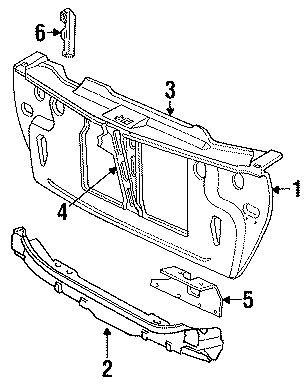 RADIATOR SUPPORT.